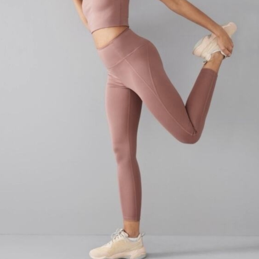 Girlfriend Collective Mauve Pocket Leggings